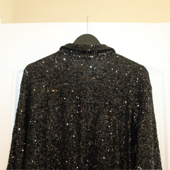 Express black sequins shirt (women’s XL) - Picture 7 of 10